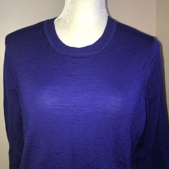 J Crew Knobby Texture Wool Tie Long Sleeve Top XL - Picture 3 of 8